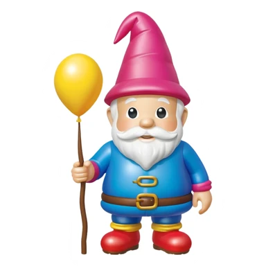   jeff koons style SPAM garden gnome inflatable balloon art sticker