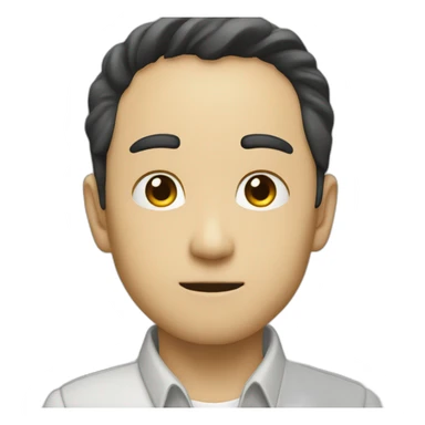 shinji with mac sticker