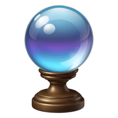 Crystal ball on a stand sticker