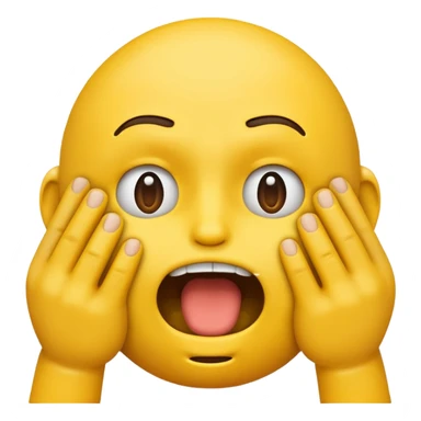 a emoji head choking itself
with its hands sticker