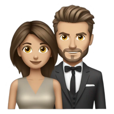 viktoria & david beckham sticker
