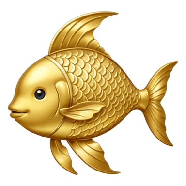 Gold Pisces sign sticker