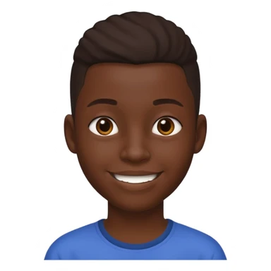 an african teen with mid taper sticker