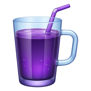 Cup of purple juice sticker