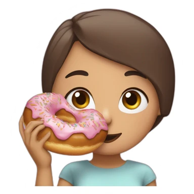 ariana grandee eating a donut sticker