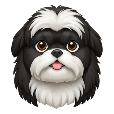 black Shih-Tzu sticker