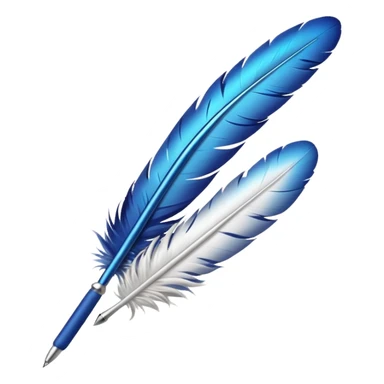 feather pen sticker