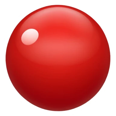 crimson-red sphere sticker