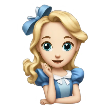 Alice in the wonderland  sticker