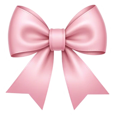 light pink ribbon bowh sticker