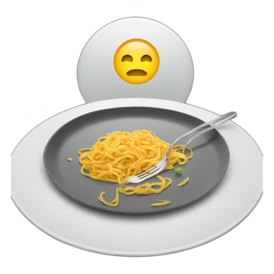 Calender with the date being 12 and a plate with bami infront of it sticker