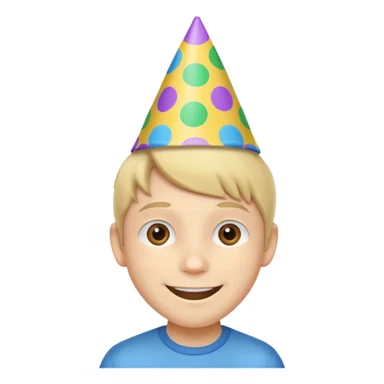 party hatted boy sticker