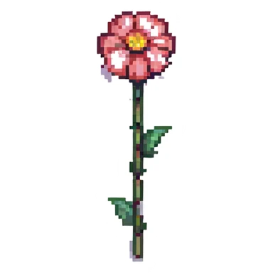a single flower sticker