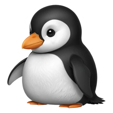 side eyeing penguin sticker