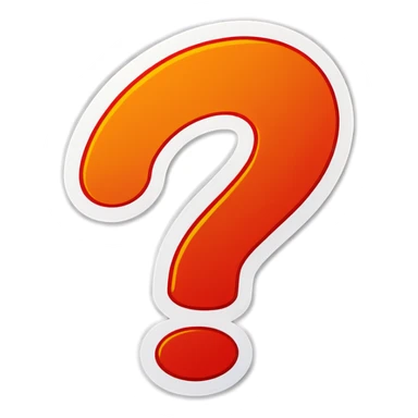 Question mark  sticker
