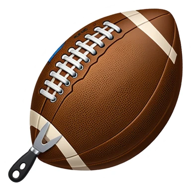football cutting knife sticker