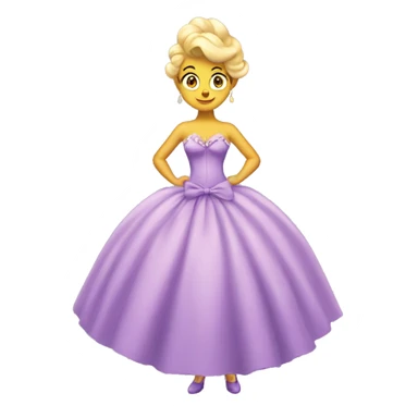Galinda dress wicked movie only dress sticker