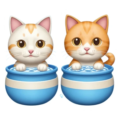 Cat Food and Water sticker