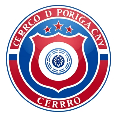 Escudo del club cerro porteño de Paraguay escudo original sticker