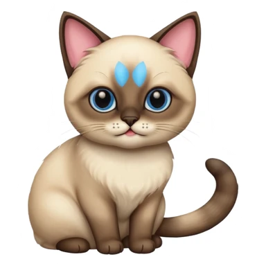 siamese cat cute sticker