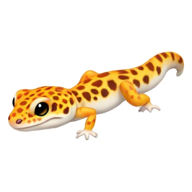 leopard gecko orange  sticker