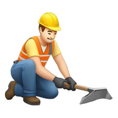 Paving a driveway sticker