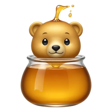 pot de miel en forme d’ourson sticker