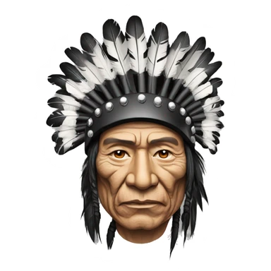 Indian chief bobber black sticker