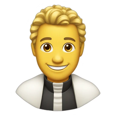 Smiling chess bishop sticker