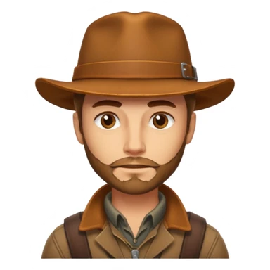 Light brown hunter man sticker