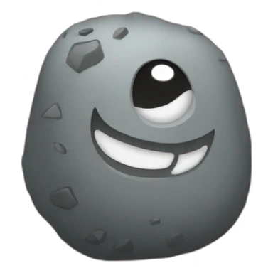 Prompt Your pet rock just won a talent show! 😎 Show me the emoticon you'd use to express your rock's victory. sticker