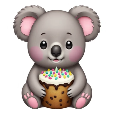 Koala cake sticker