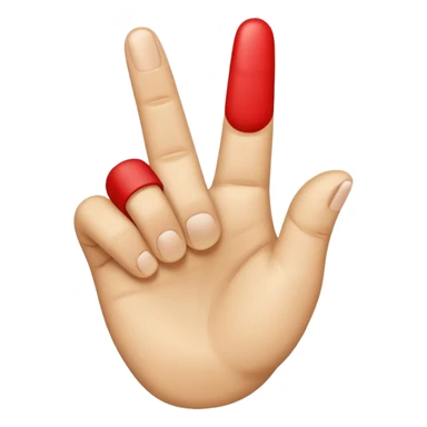 YVL emoji not to realistic make it look like an emoji hand Common Hand Position: The gesture often involves holding up the index finger and thumb to create an "L" shape, while the other fingers are curled down. sticker