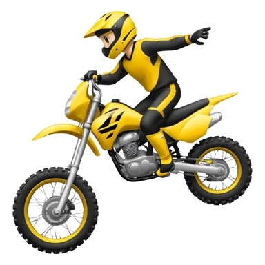 Moto crosse  roue arrière  sticker