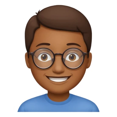 yuvarlak gözlüklü insan sticker