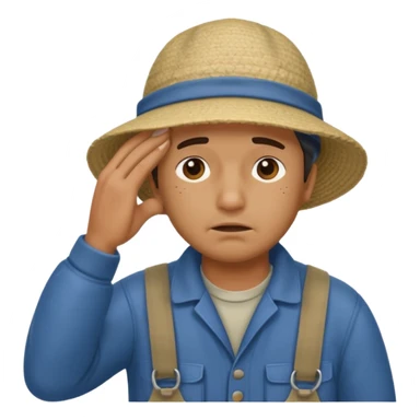 fisherman doing facepalm sticker