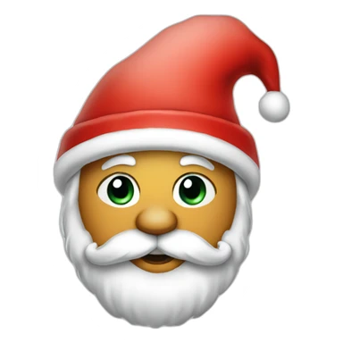 santa claus dressed up nicely smoking sticker