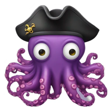 Pulpo pirata sticker
