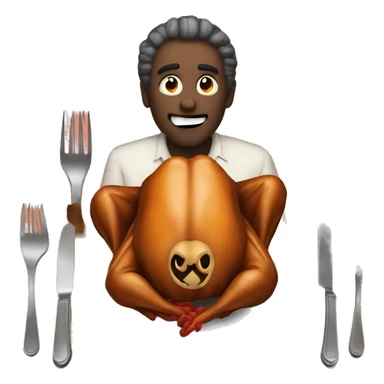 Evil thanksgiving dinner sticker