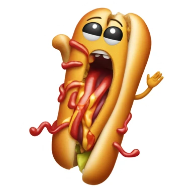 Drunk off hotdogs  sticker