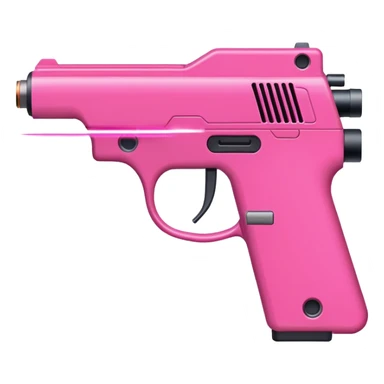 star wars like laser pink gun striking pink laser sticker