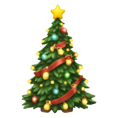 ￼ Christmas tree, lights sticker