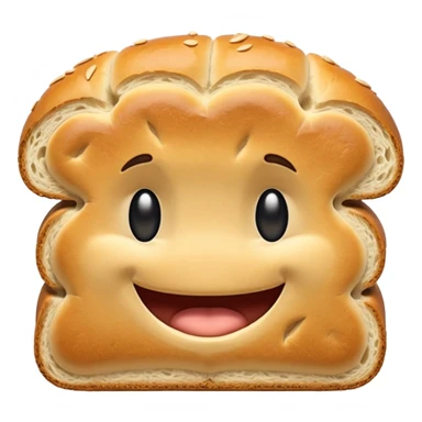 Bread with a big jawline sticker