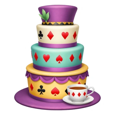 Mad hatter’s unbirthday cake sticker