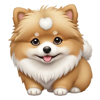 Pomeranian Bichon mix  sticker