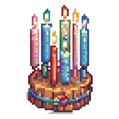 birthday candles sticker