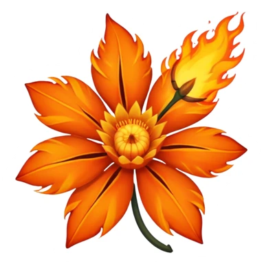 flame flower War sticker