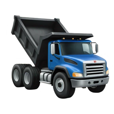 Rubber tire dump truck sticker