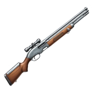 double pipe metal shotgun sticker