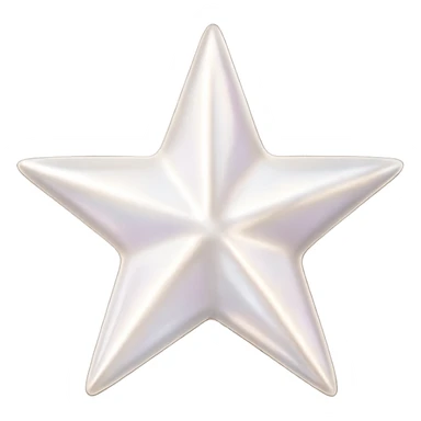 small star with a pearl sheen, glamorous and stylish sticker